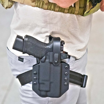 OWB Lightbearing Duty holster with Level 2 Retention - FDO Industries