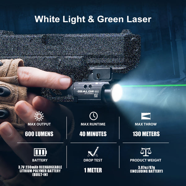 Olight Baldr Mini w/ Green Laser